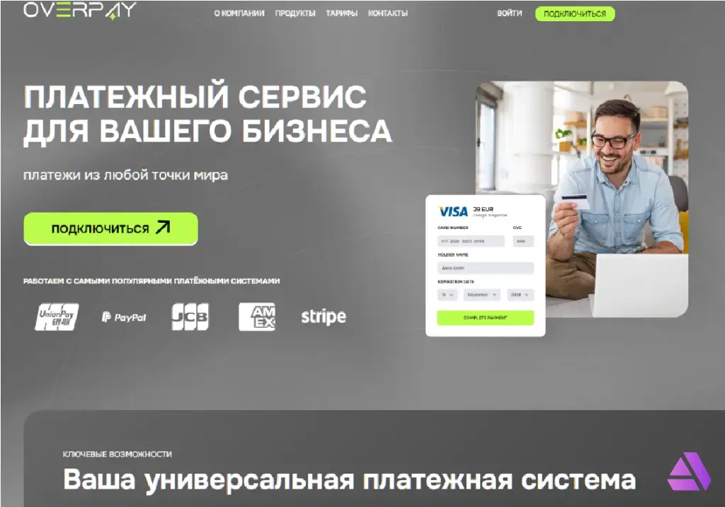 WordPress платежи через Overpay - Прием Visa/Mastercard/MIR